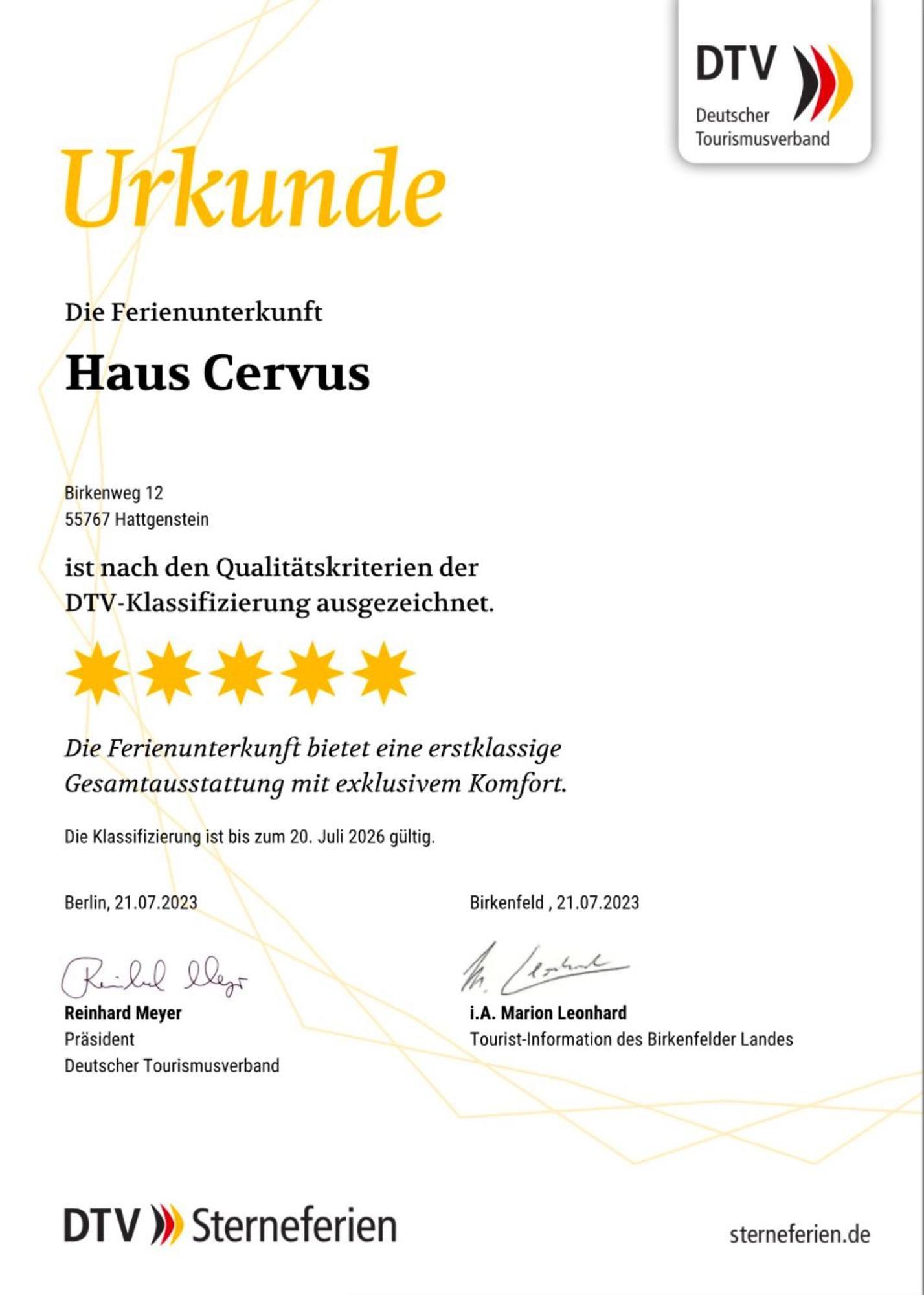 Hattgenstein Haus Cervusヴィラ エクステリア 写真